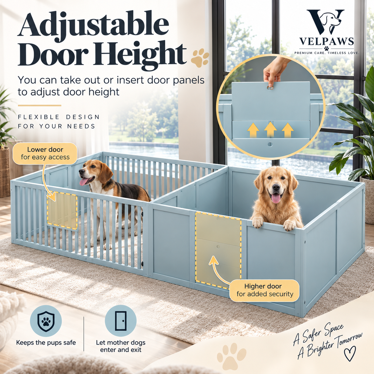 Whelping Box For Dogs Built For Mother's Comfort