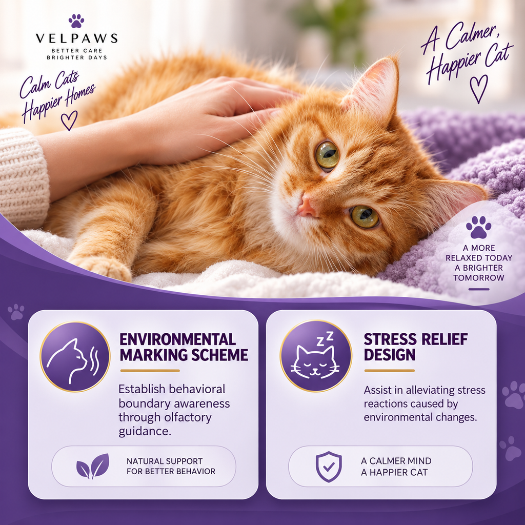 Calming Cat Spray – 60ML Natural Stress & Anxiety Relief Spray for Cats