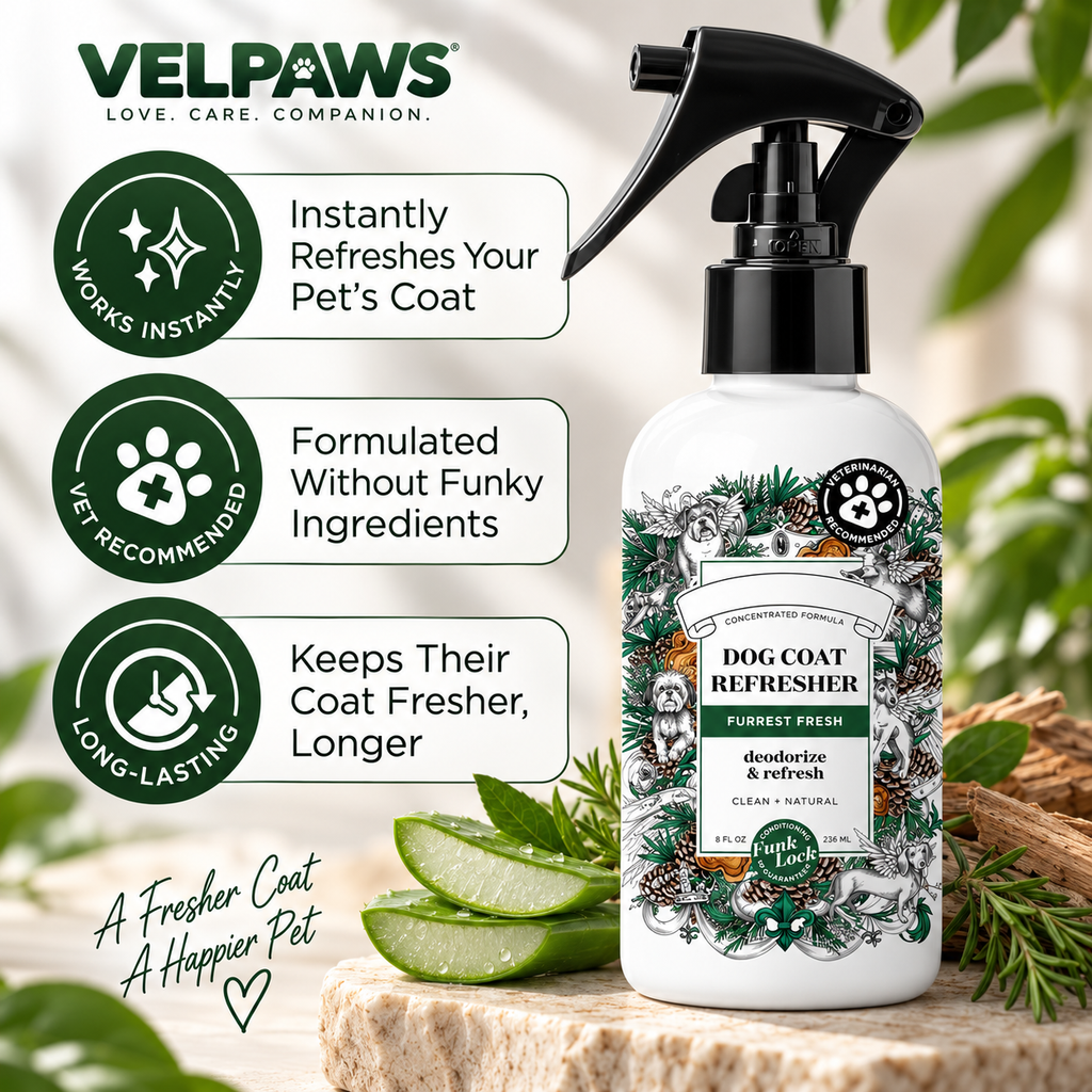 Furrest Fresh Dog Coat Refresher Spray – Fir, Amber & Cedarwood, 8 Fl Oz