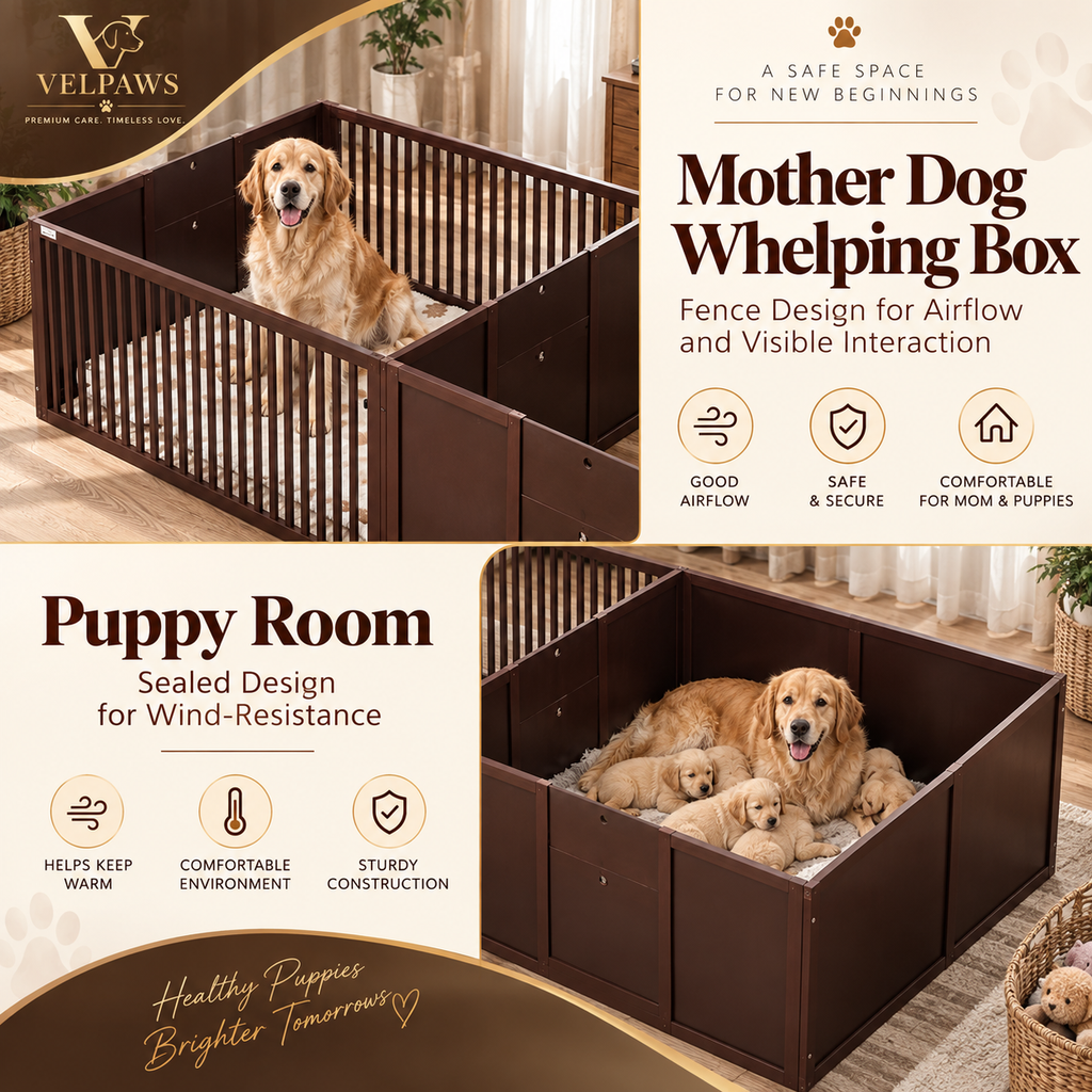 Whelping Box For Dogs Built For Mother's Comfort