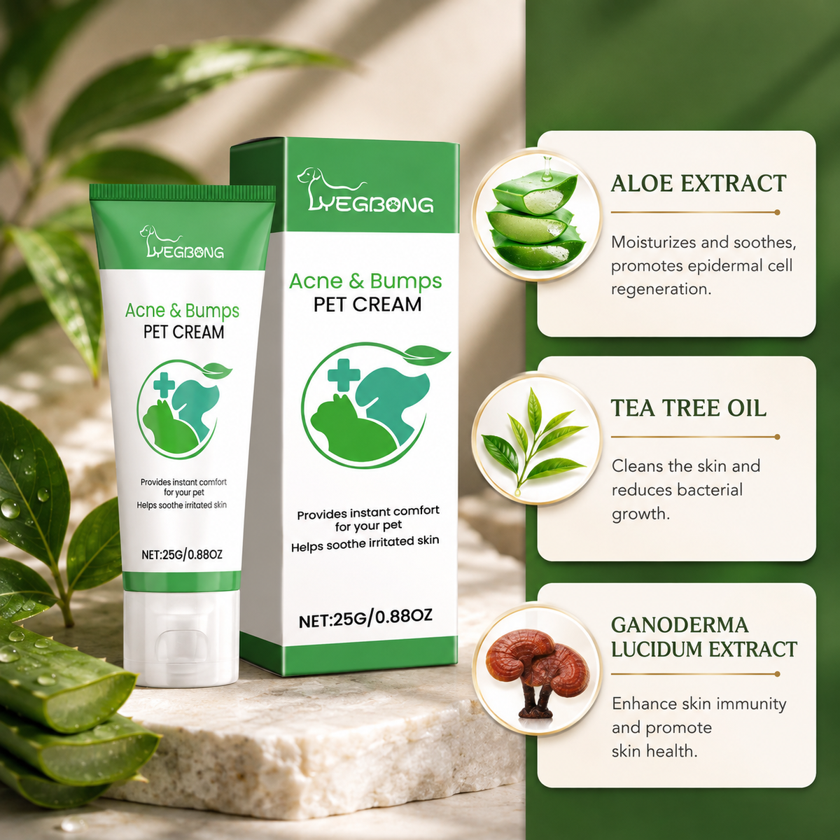 Pet Skin Cream for Dogs & Cats – Soothing Care for Irritated Skin