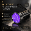51 LED UV Pet Urine Detector Flashlight for Dogs & Cats – Blacklight Stain Finder