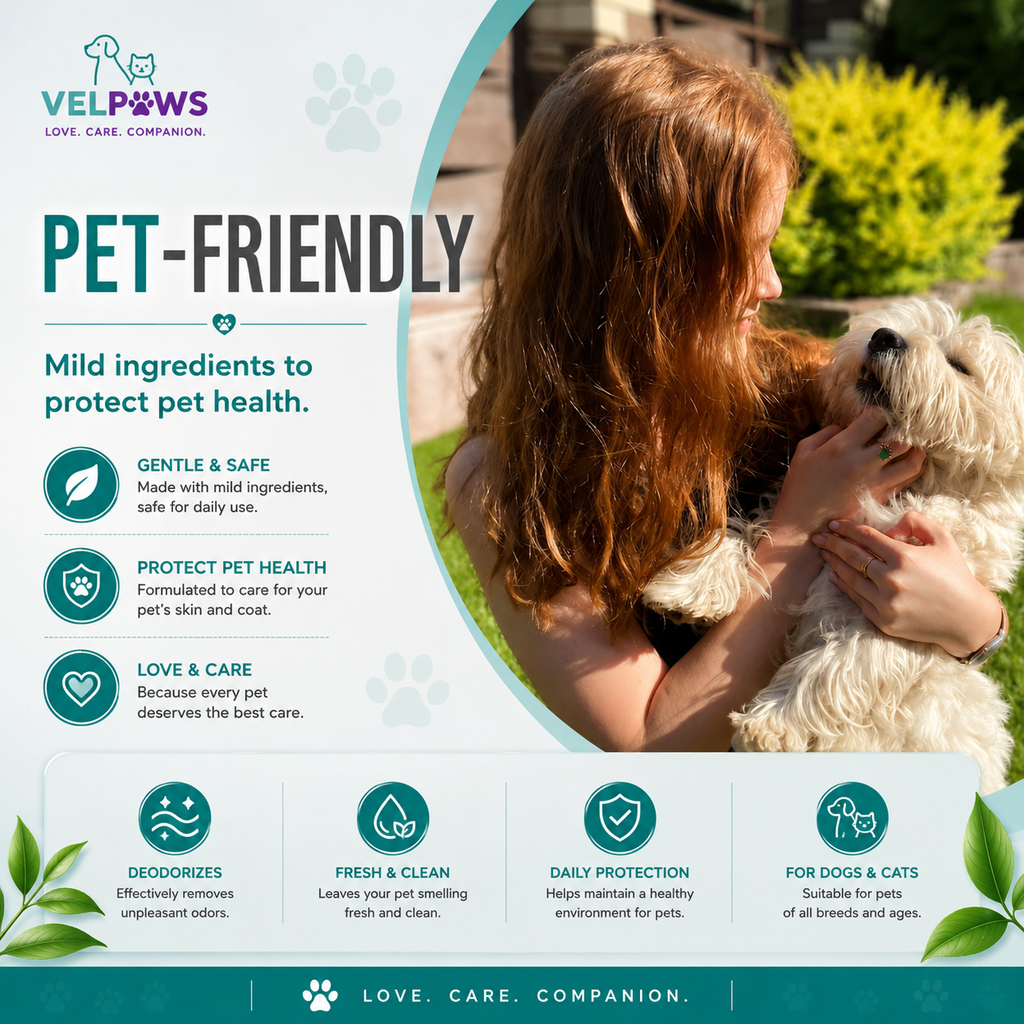 Pet Deodorizing Spray for Dogs & Cats – Odor Eliminator for Pets, Bedding, Carpets & Home, 120ml