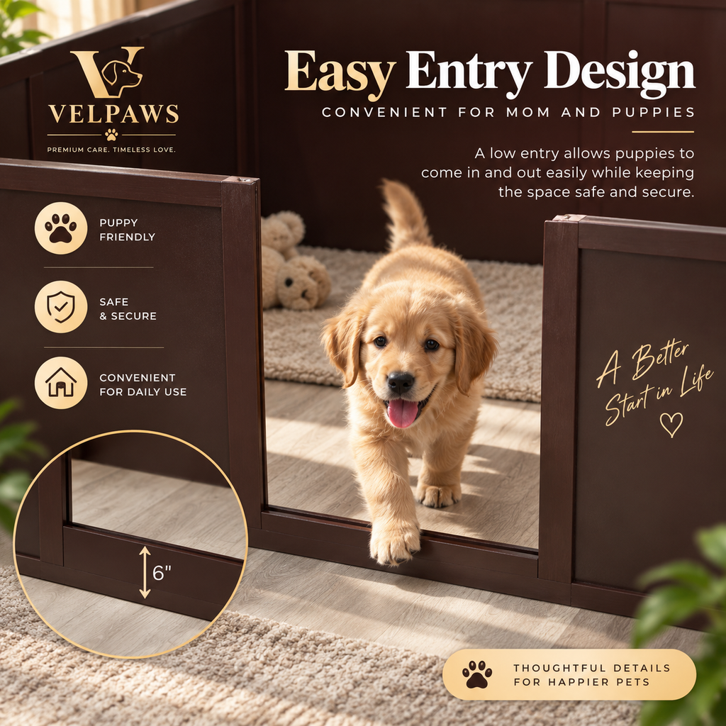 Whelping Box For Dogs Built For Mother's Comfort