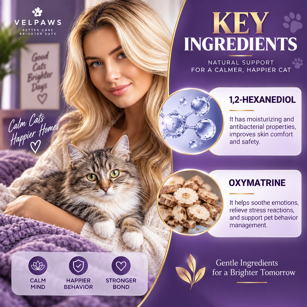 Calming Cat Spray – 60ML Natural Stress & Anxiety Relief Spray for Cats